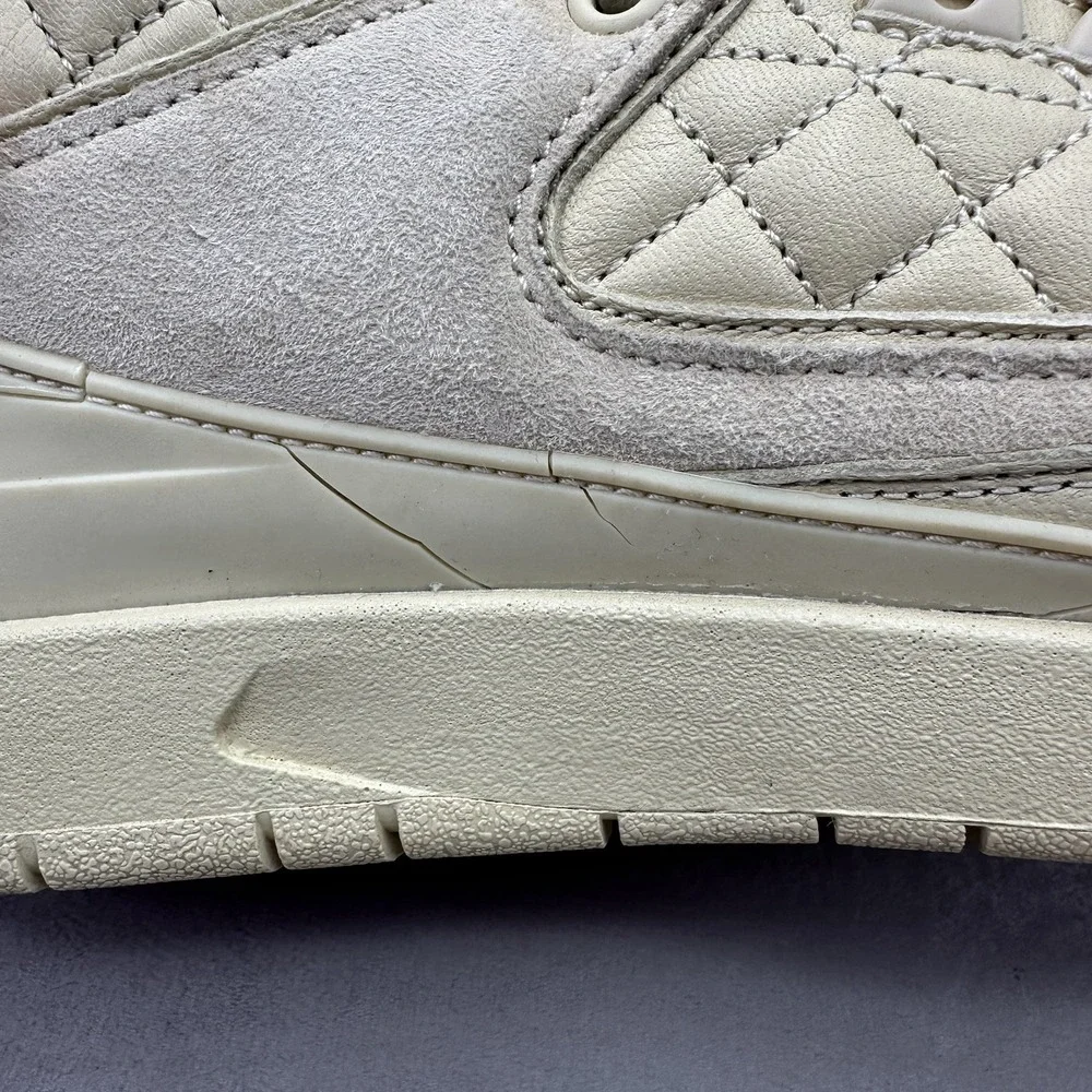 Size 7Y / Womens 8.5 Nike Air Jordan 2 Retro Just Don Shoes Beach Beige Sneakers